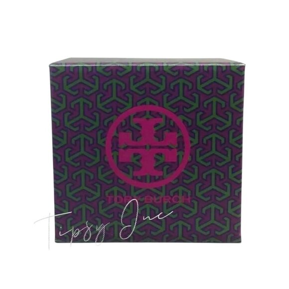 Tory Burch Designer Patterned Gift Box With Magnetic Closure - Picture 3 of 4